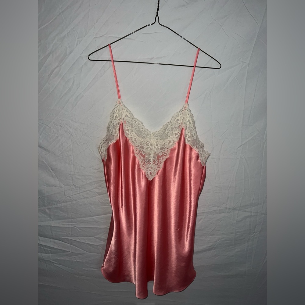 Pink slip dress